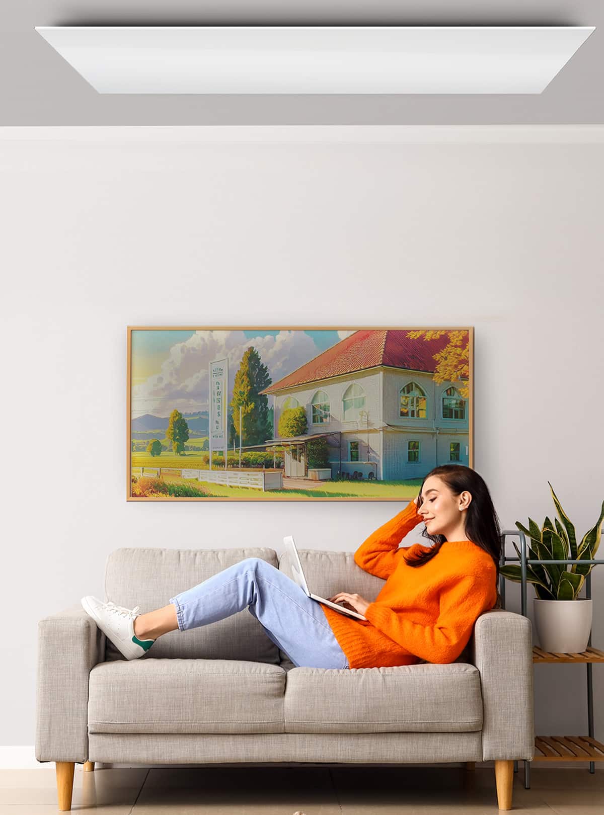 Wohnzimmer, Infrarotpaneel, Infrarotheizpaneel